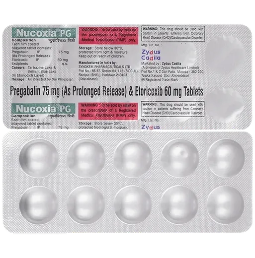 nucoxia pg tablet 10's